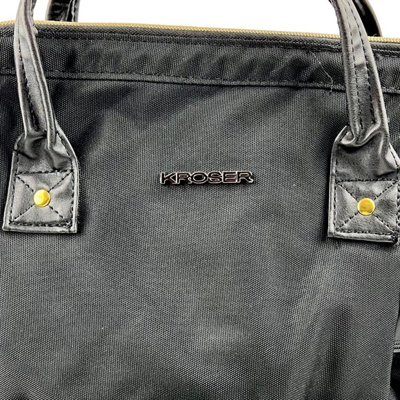 Kroser Laptop Backpack USB Charging Port Multi Pockets Travel School Black Nylon - Picture 16 of 16